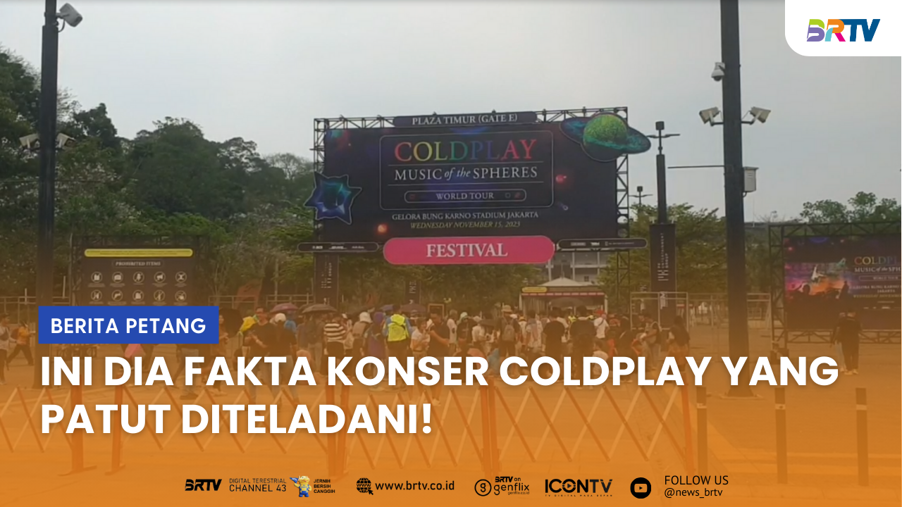 Konser Coldplay Patut diteladani, Ini dia Faktanya!
