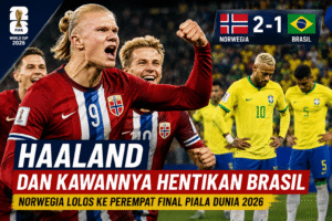 Haaland Antar Norwegia Singkirkan Brasil, Lolos ke Perempat Final Piala Dunia 2026
