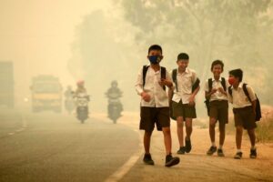 Paparan Polusi Udara pada Anak Berisiko Ganggu Pernapasan hingga Perkembangan Otak