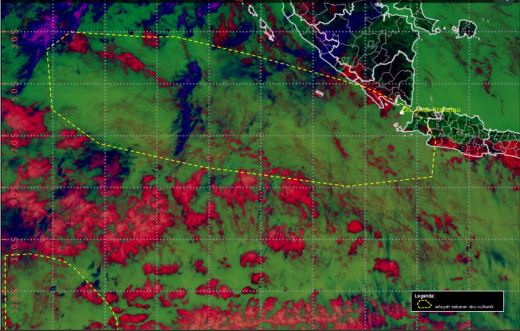 Aktivitas Anak Krakatau Mereda, Abu Vulkanik Bergerak ke Samudera Hindia