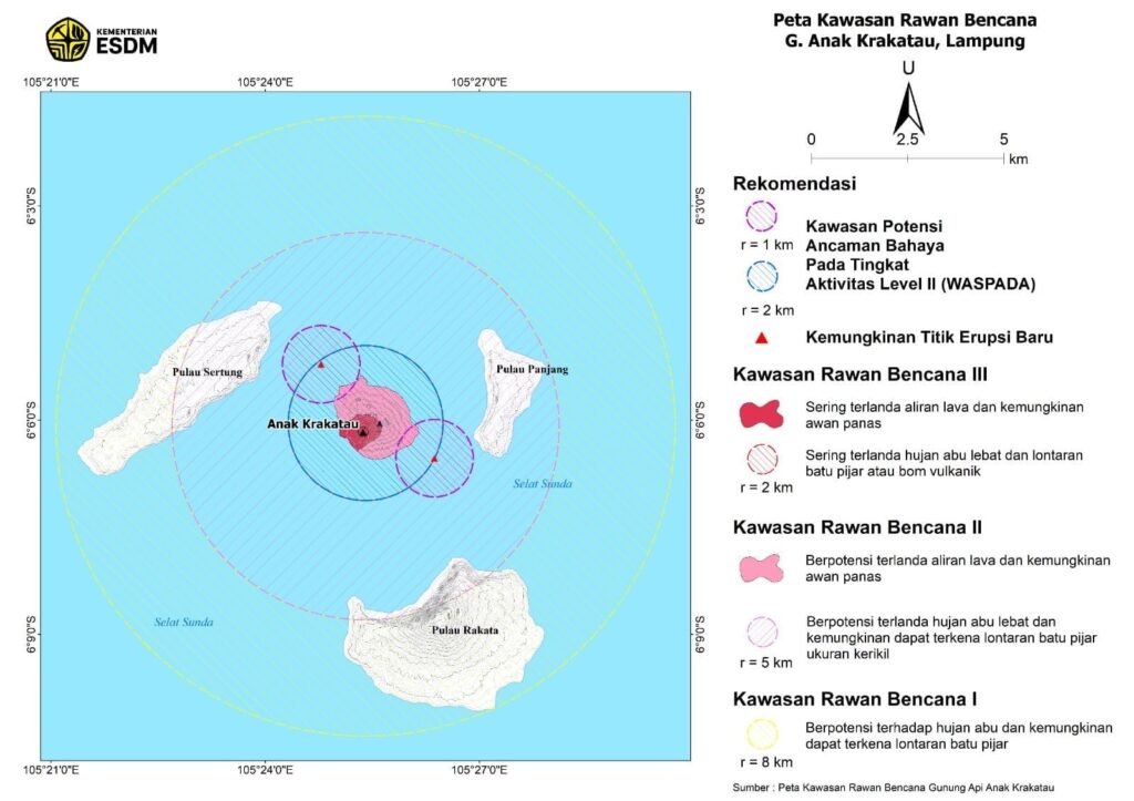Daratan Baru Muncul Dekat Anak Krakatau, Benarkah Cucu Krakatau?